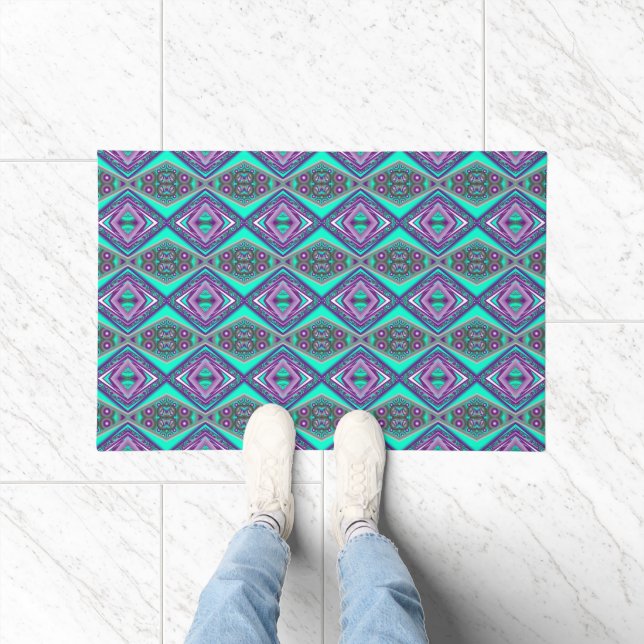 Concentric Circled To The Point Abstract  Doormat (Indoor)