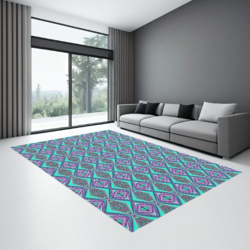 Concentric Circled To The Point Abstract Rug