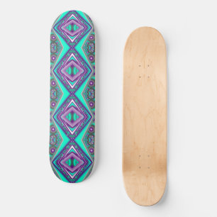 Concentric Circled To The Point Abstract Skateboard