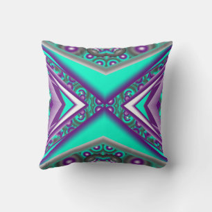 Concentric Circled To The Point Abstract Throw Pillow