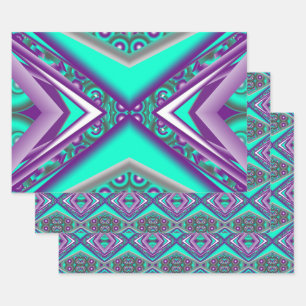 Concentric Circled To The Point Abstract Wrapping Paper Sheets