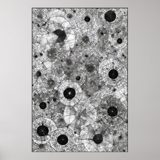 Concentric Circles: A Geometric Symphony Poster