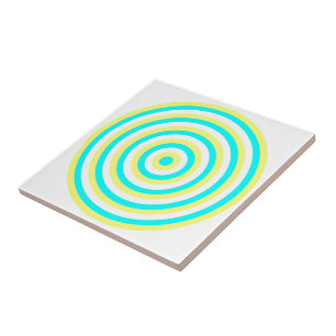 Concentric Circles Ceramic Tile