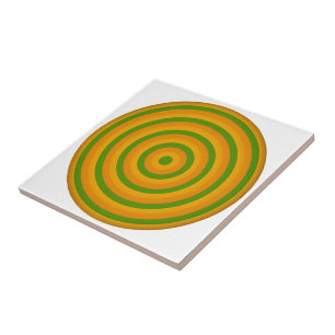 Concentric Circles Ceramic Tile