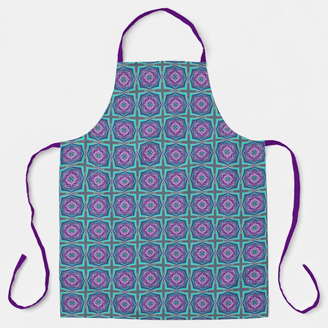 Concentric Circles Pulled To The Point Abstract Apron (Front)