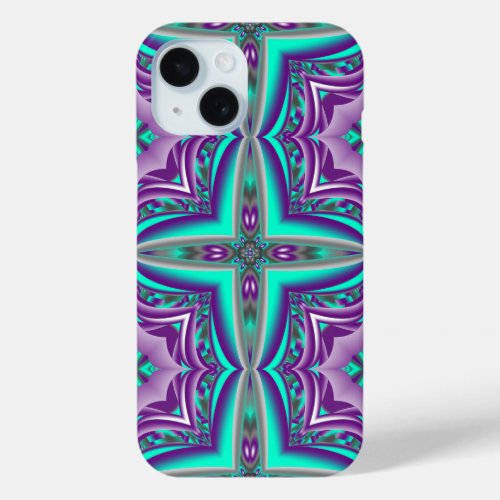 Concentric Circles Pulled To The Point Abstract  iPhone 15 Case