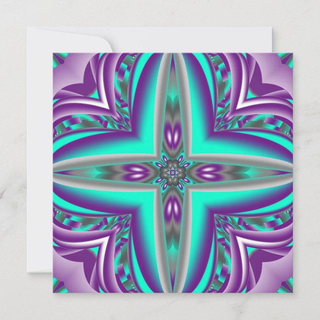 Concentric Circles Pulled To The Point Abstract Note Card (Front)