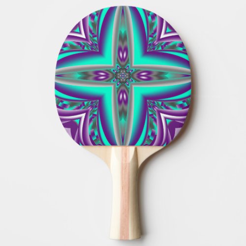 Concentric Circles Pulled To The Point Abstract Ping Pong Paddle