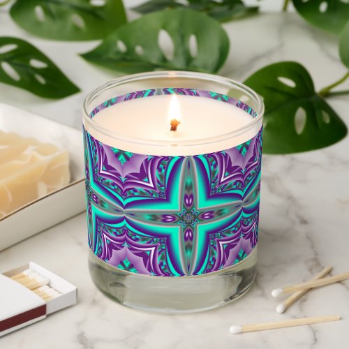 Concentric Circles Pulled To The Point Abstract Scented Candle