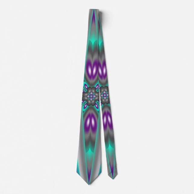 Concentric Circles Pulled To The Point  Neck Tie (Front)