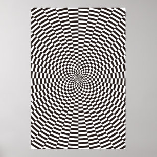 Optical art wall decal