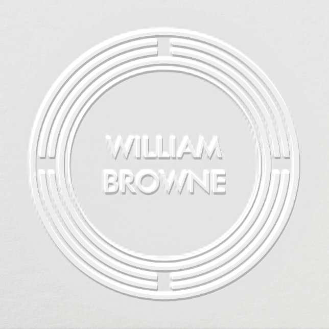 Concentric Circles with Parallel Bar Embosser (Design)