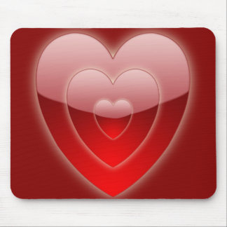 Concentric Hearts Mousepad