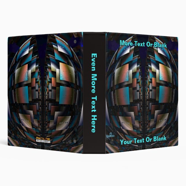 Concentric Hemispheres 3 Ring Binder (Background)