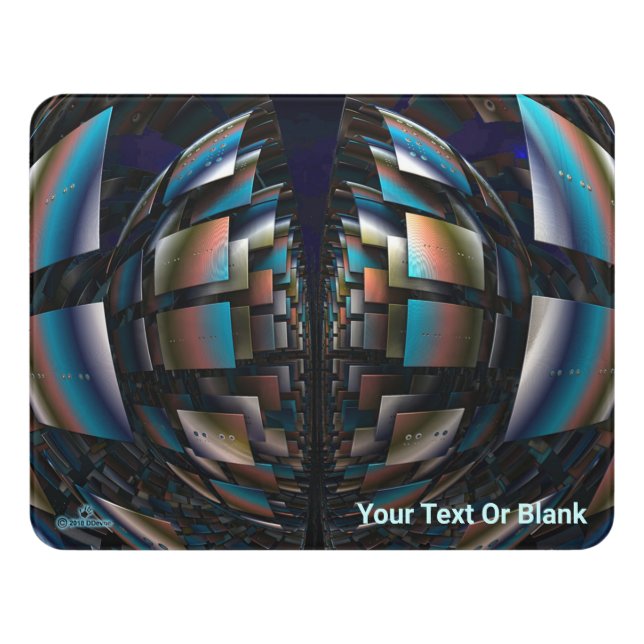 Concentric Hemispheres Door Sign (Contemporary Front)