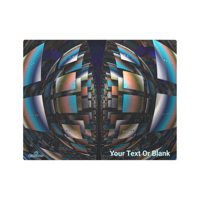 Concentric Hemispheres Metal Print (Front)