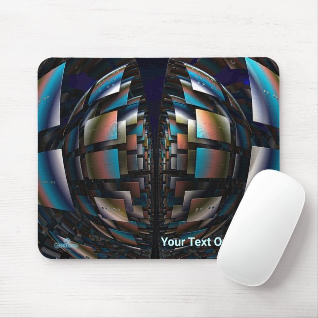 Concentric Hemispheres Mouse Pad (With Mouse)