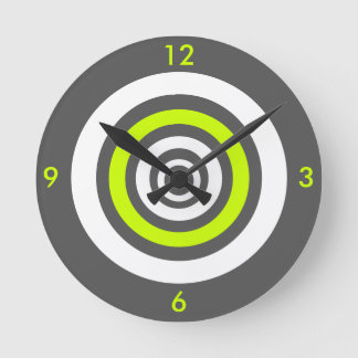 Concentric - lime round clock