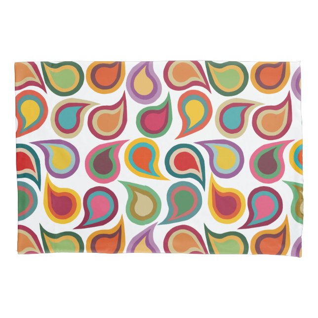 Concentric Paisleys  Pillow Case (Front)