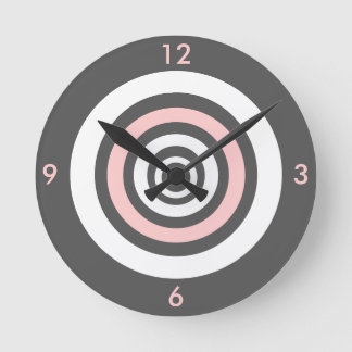 Concentric - pink round clock