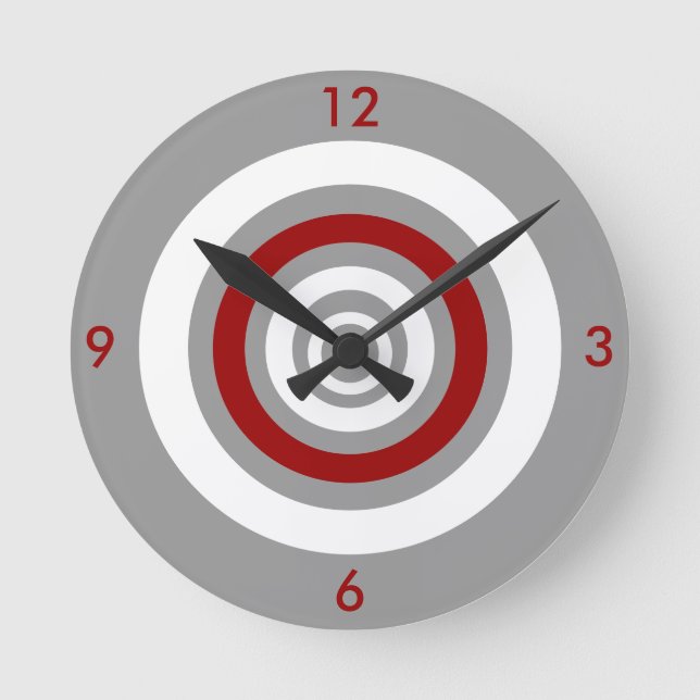 Concentric - red round clock (Front)