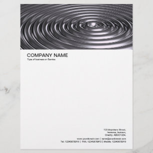 Concentric Rings - Chrome Letterhead