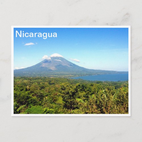 concepcion volcano postcard