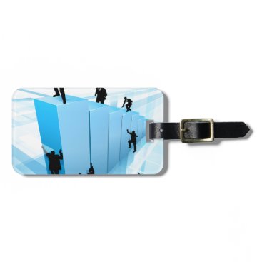 Concept Business People Silhouettes Success Bag Tag Concept Business People Silhouettes Success Bag Tag