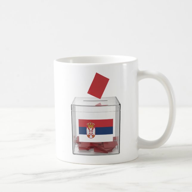 Concept image for elections in Serbia Coffee Mug (Right)