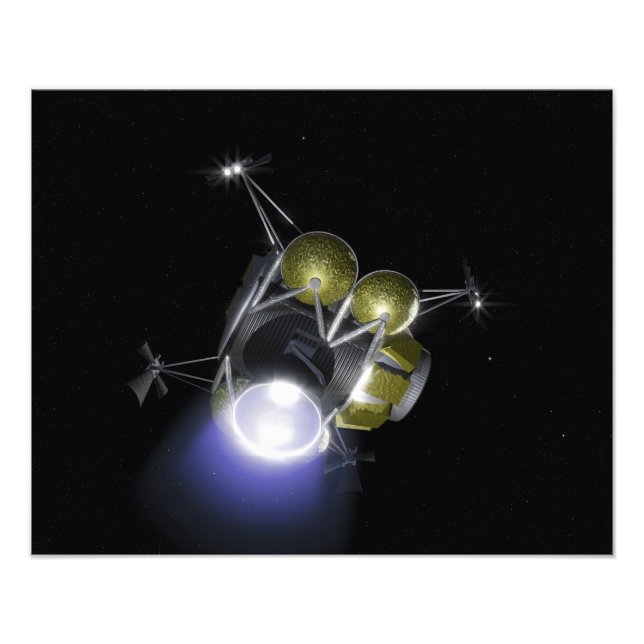 Concept of a crew blasting off photo print (Front)