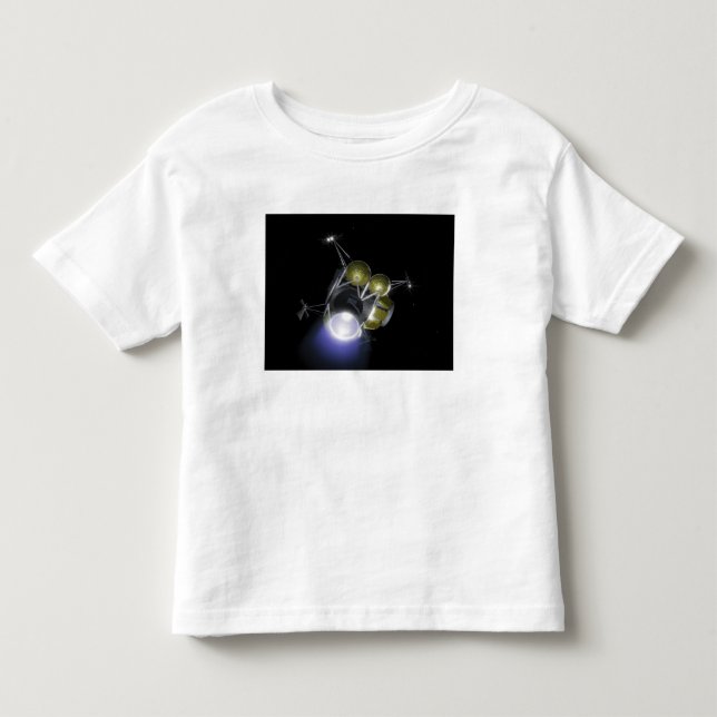 Concept of a crew blasting off toddler t-shirt (Front)