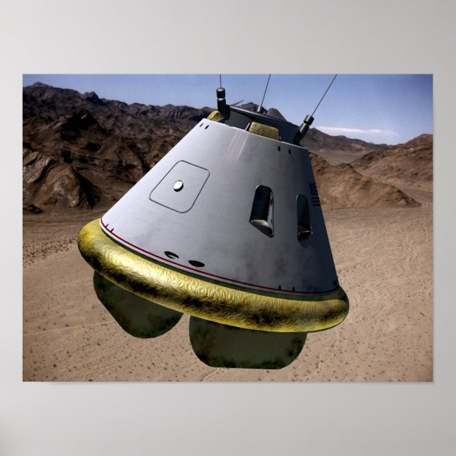 Concept of a crew exploration vehicle poster (Front)