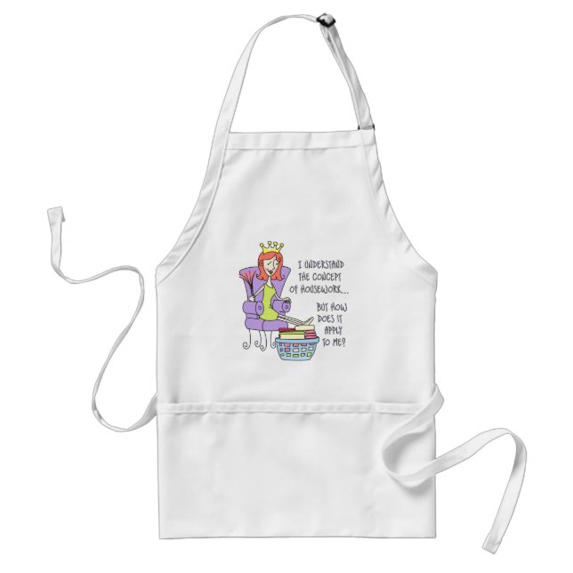 Concept of Housework Adult Apron (Front)