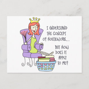 Concept of Housework Postcard
