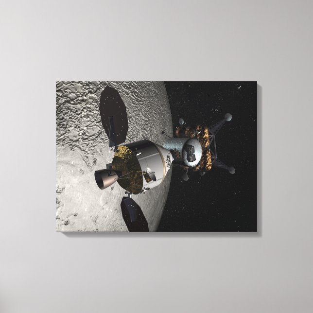 Concept of the Orion crew exploration vehicle Canvas Print (Front)
