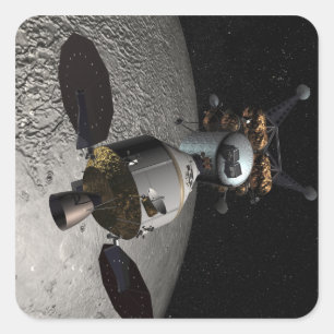 Concept of the Orion crew exploration vehicle Square Sticker