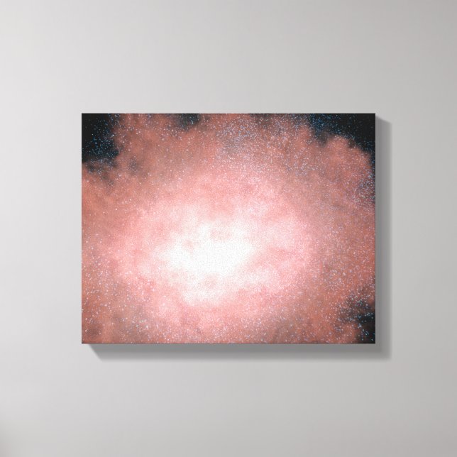 Concept of what a dusty and bright galaxy canvas print (Front)