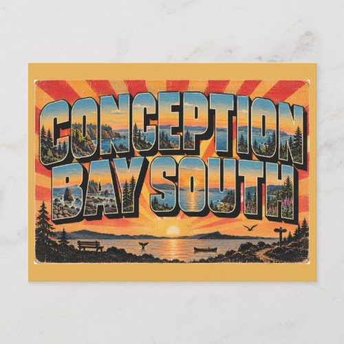 Conception Bay South Coastal Trails Bay Art Postcard