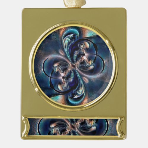 Conception  gold plated banner ornament