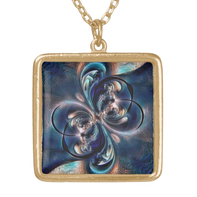 Conception  gold plated necklace (Front)