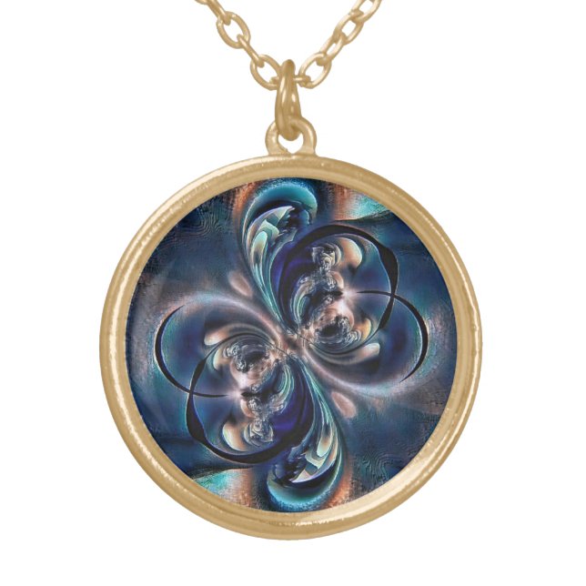 Conception  gold plated necklace (Front)