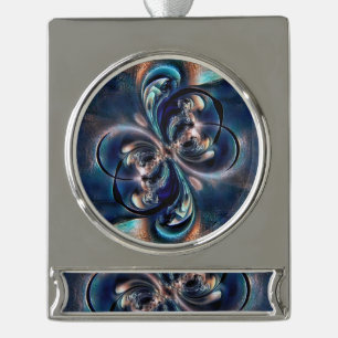Conception silver plated banner ornament