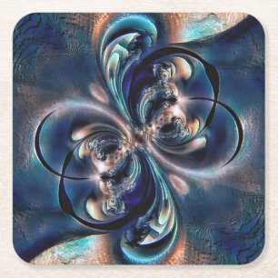 Conception square paper coaster