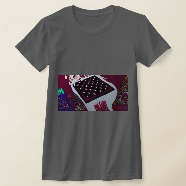 Conceptual Abstract Chessboard Landscape T-Shirt (Laydown)