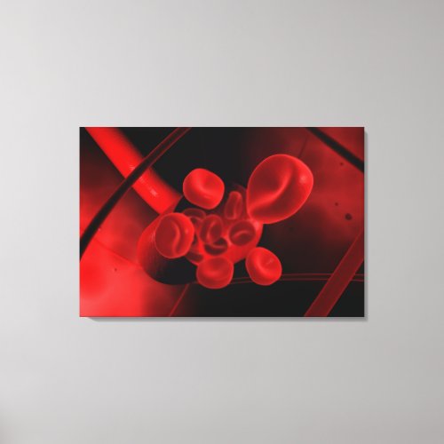 Conceptual Image Of A Blood Vessel Canvas Print