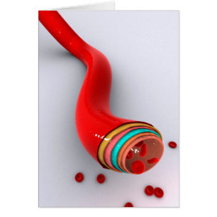 Conceptual Image Of A Blood Vessel Cards