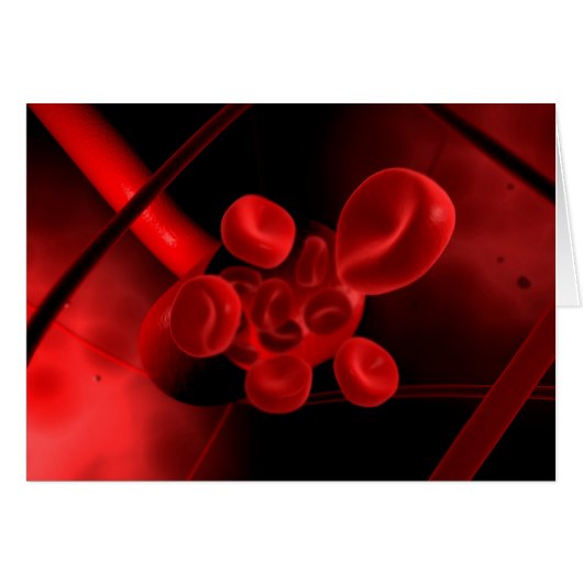 Conceptual Image Of A Blood Vessel Cards (Front Horizontal)