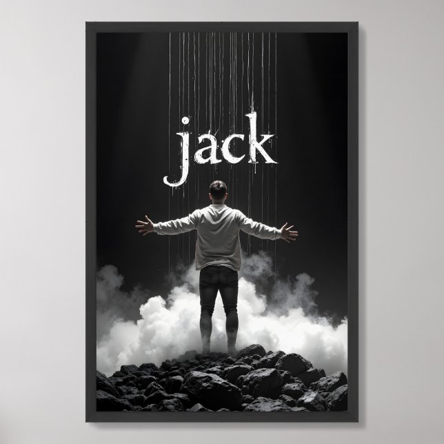 Conceptual image of a man manipulated by strings framed art (Framed Front)