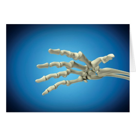 Conceptual Image Of Bones In Human Hand 1 Cards (Front Horizontal)