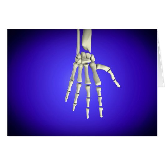 Conceptual Image Of Bones In Human Hand 2 Cards (Front Horizontal)